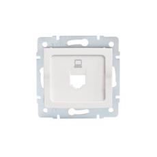 LOGI   Adaptér datové zásuvky 1xRJ45 - biely