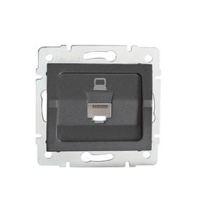 LOGI Dátová zásuvka RJ45Cat 5e Jack Grafit