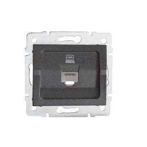 LOGI Datová zásuvka RJ45Cat 6 Jack - grafit