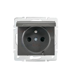 LOGI Zásuvka IP44 - grafit (starý kód 25265)